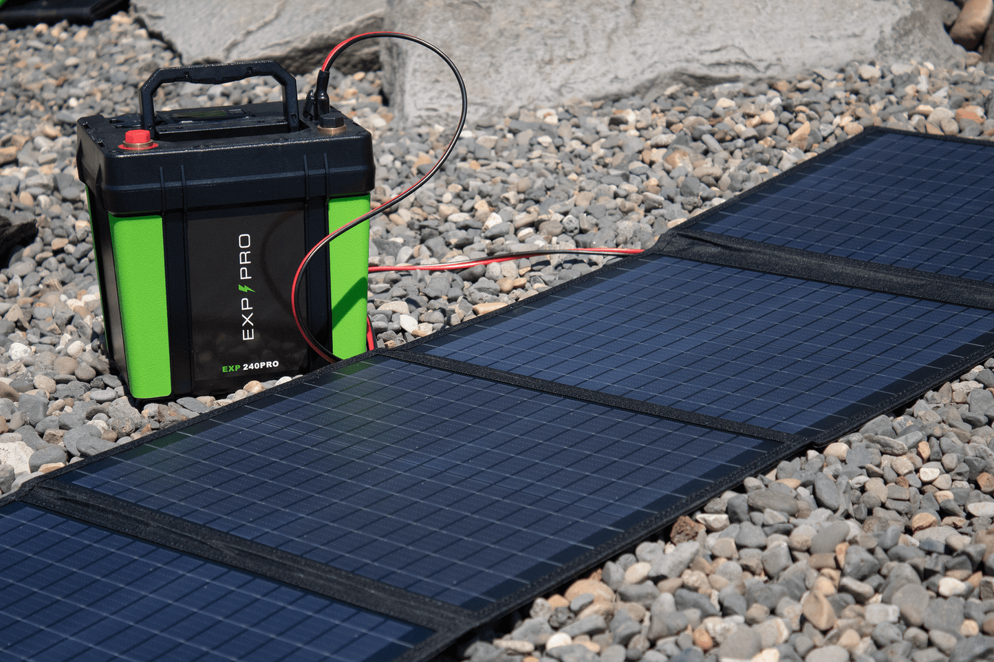 EXP240PRO + 100 Watt Solar Panel Bundle | CPAP Off-Grid Charging System