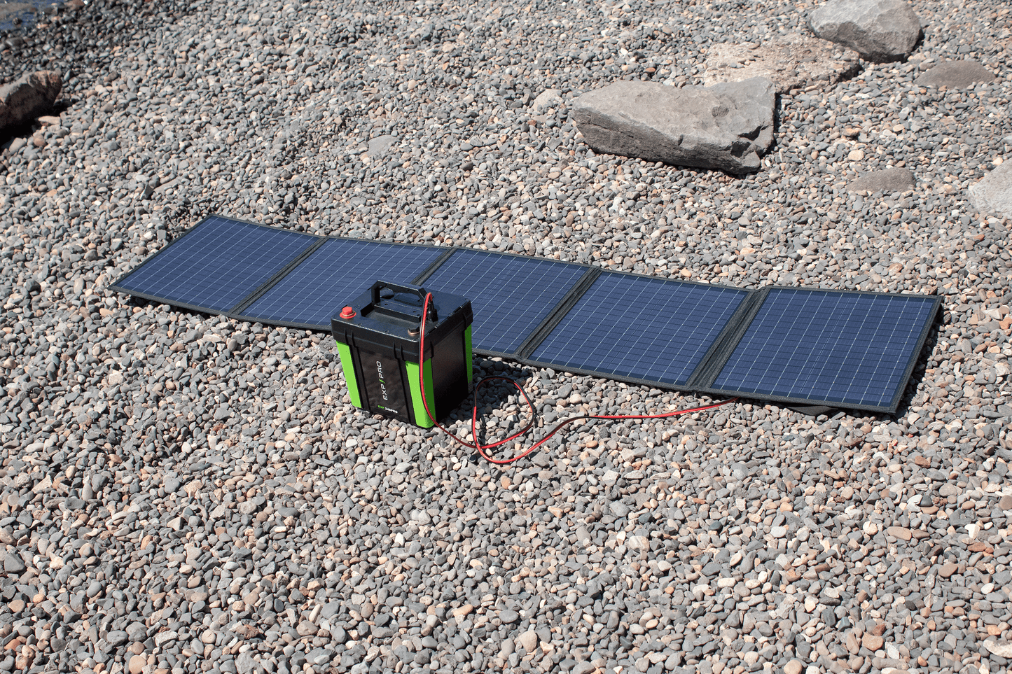 EXP240PRO + 100 Watt Solar Panel Bundle | CPAP Off-Grid Charging System