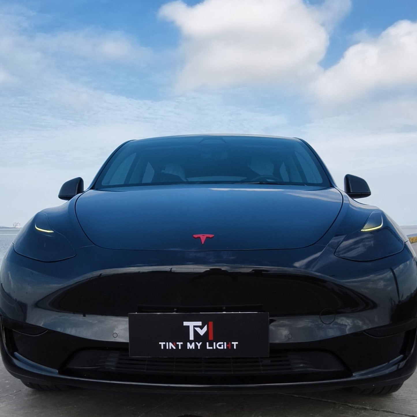 Tint My Light Smoked Acrylic Headlight Covers for Tesla Model 3 2016-2023& Model Y 2021-2024