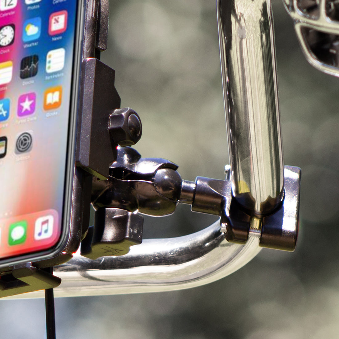 Phone Inductive Wireless charging #Mount with Quick Disconnect Power Cable and articulating 1" ball mounting