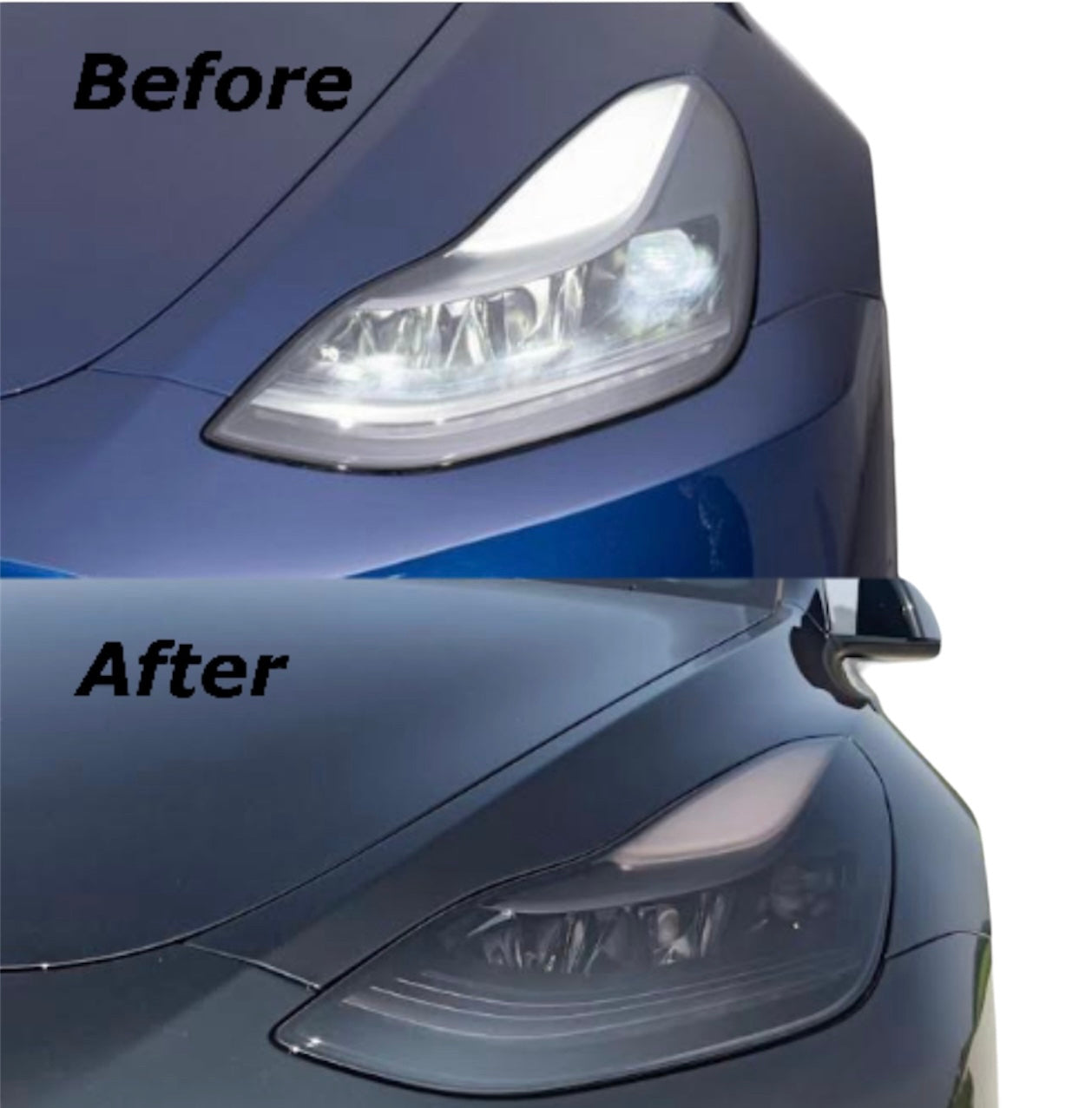 Headlight Tint for Tesla Model 3 2016-2023 & Model Y 2021-2024 by Tint My Light