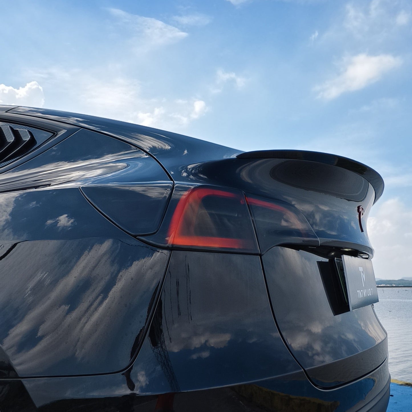 Tint My Light Smoked Acrylic Taillight Covers for Tesla Model 3 2016-2023& Model Y 2021-2024