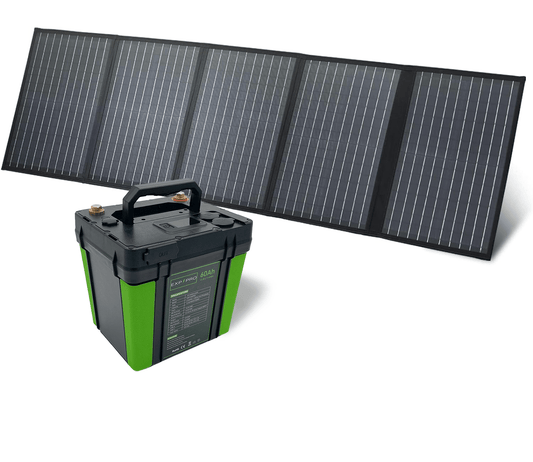 EXP240PRO + 100 Watt Solar Panel Bundle | CPAP Off-Grid Charging System