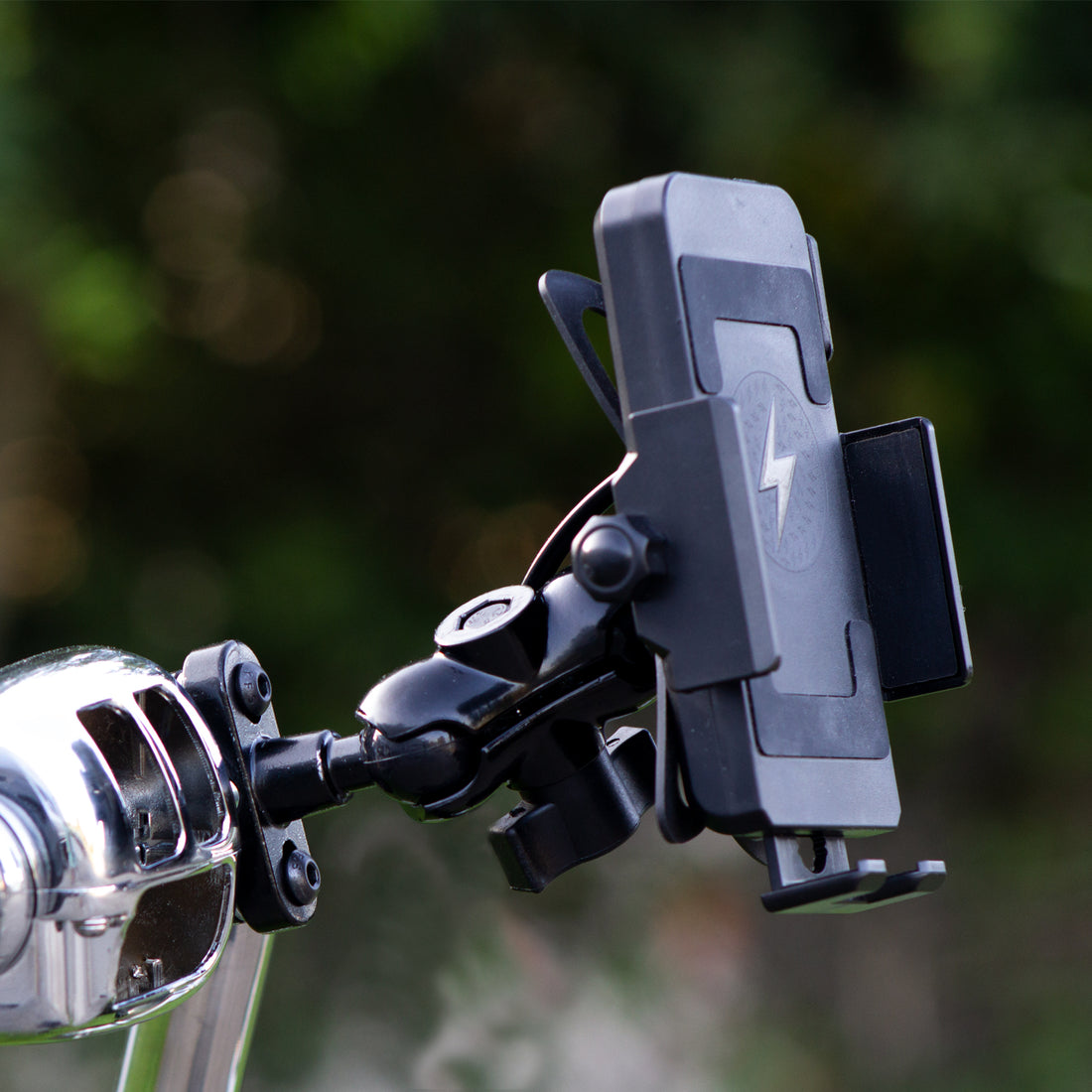 Phone Inductive Wireless charging #Mount with Quick Disconnect Power Cable and articulating 1" ball mounting