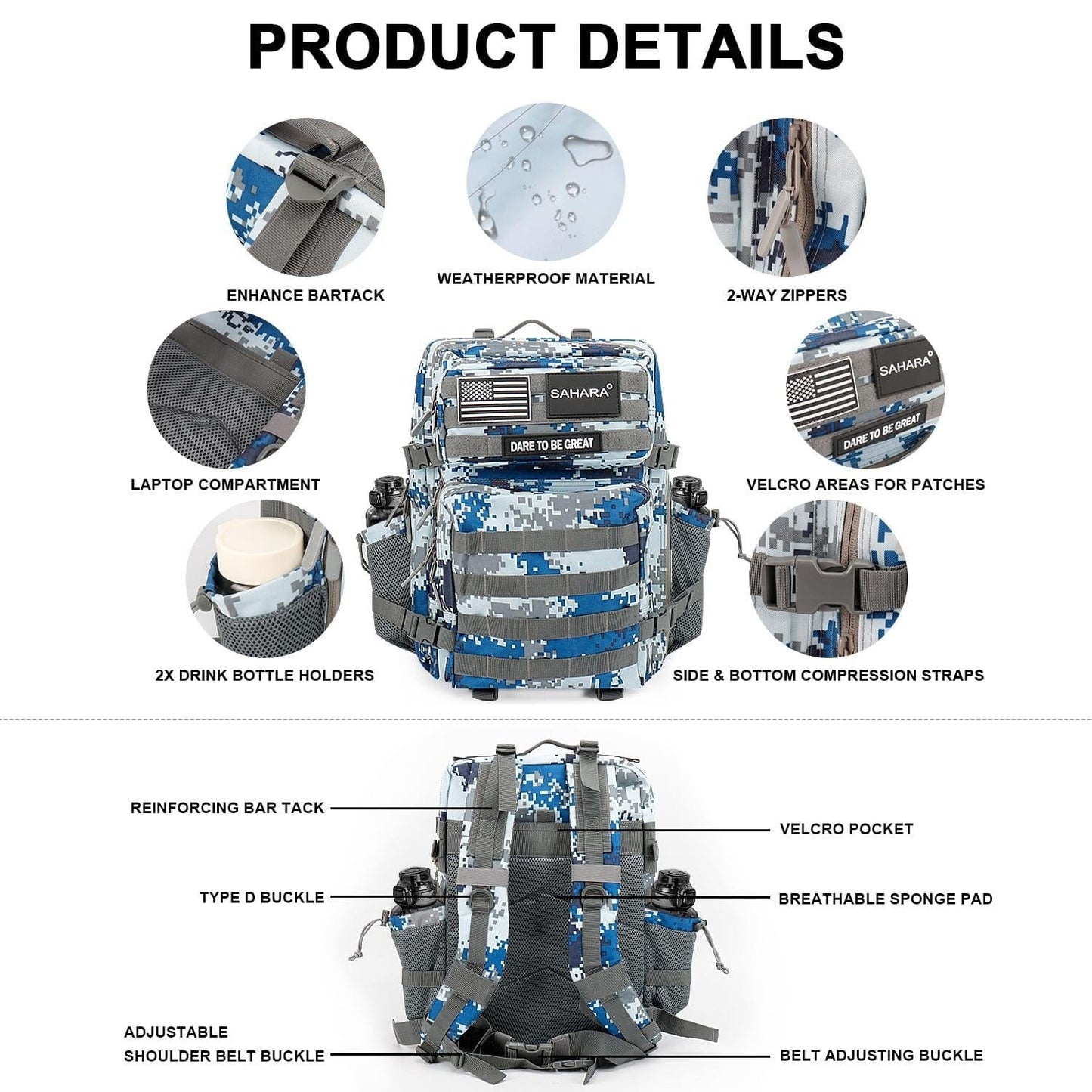 Raider Series Travel Bag & Laptop Backpack for Laptops up to 17.3-inch