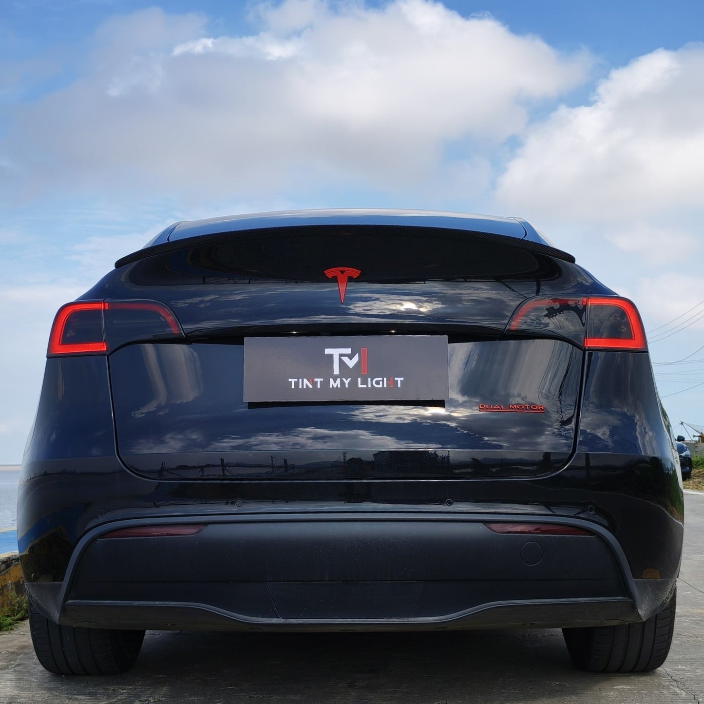 Tint My Light Smoked Acrylic Taillight Covers for Tesla Model 3 2016-2023& Model Y 2021-2024