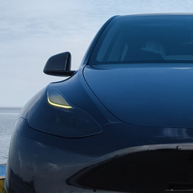 Tint My Light Smoked Acrylic Headlight Covers for Tesla Model 3 2016-2023& Model Y 2021-2024