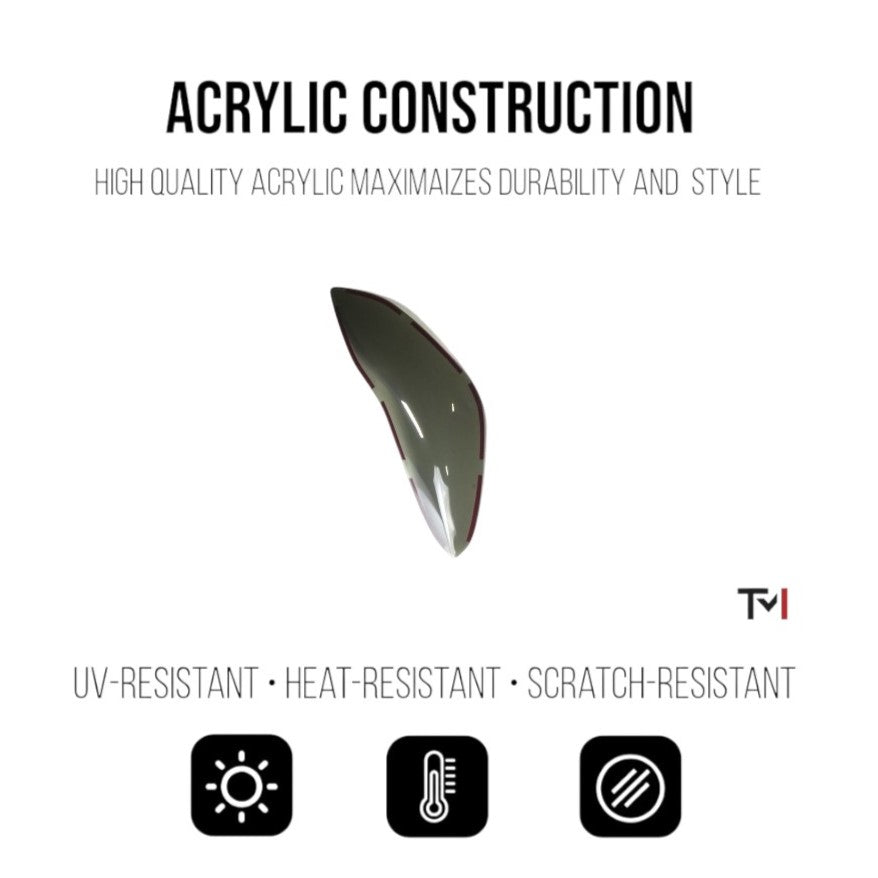 Tint My Light Smoked Acrylic Headlight Covers for Tesla Model 3 2016-2023& Model Y 2021-2024