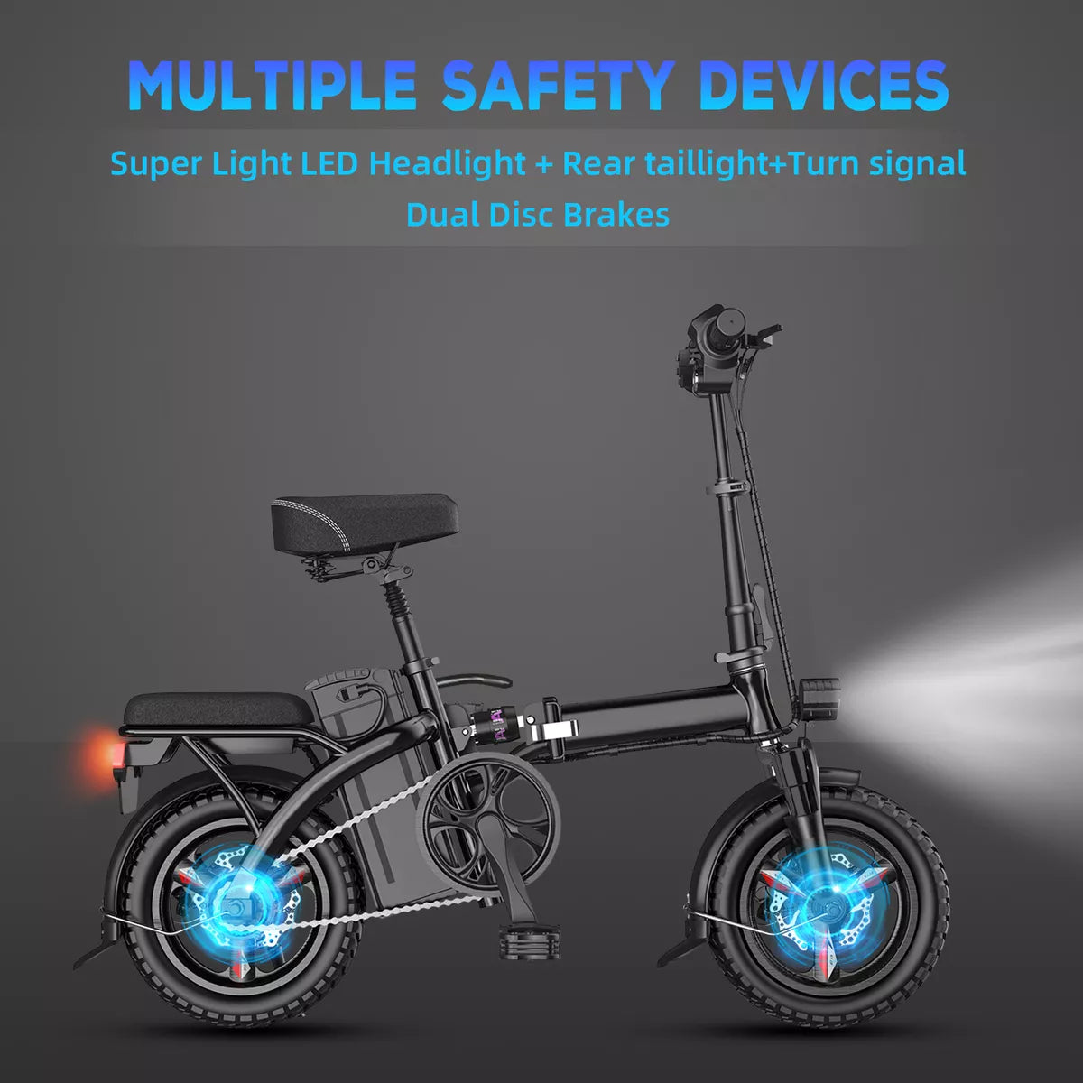 EBK 14" 400W 48V Folding Electric Bike Bicycle E-bike City ebike