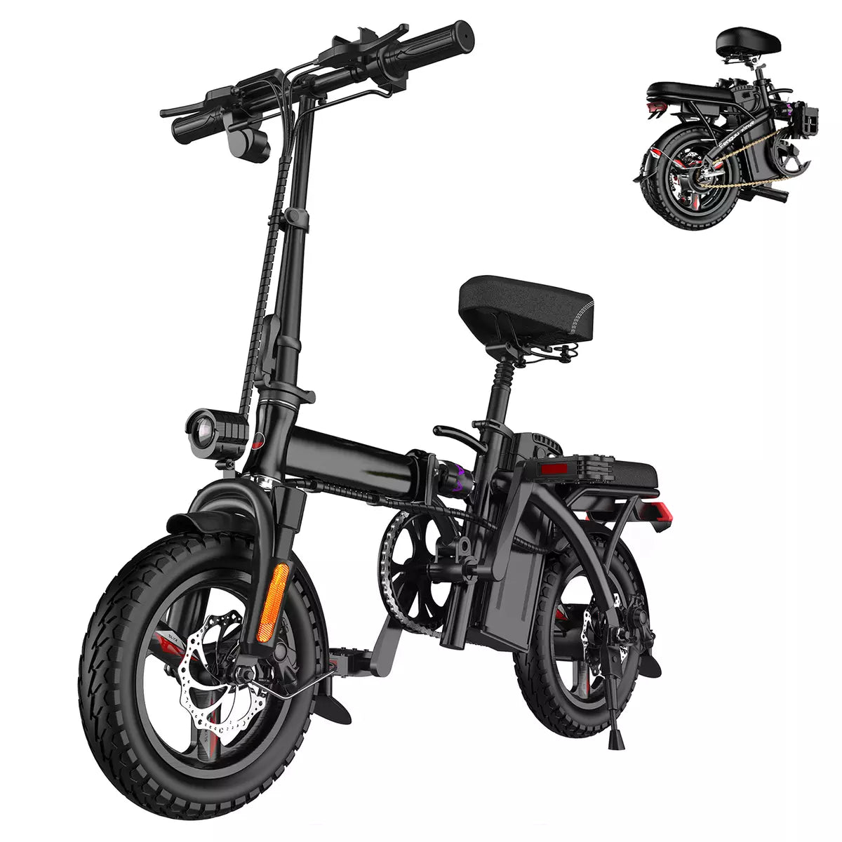 EBK 14" 400W 48V Folding Electric Bike Bicycle E-bike City ebike